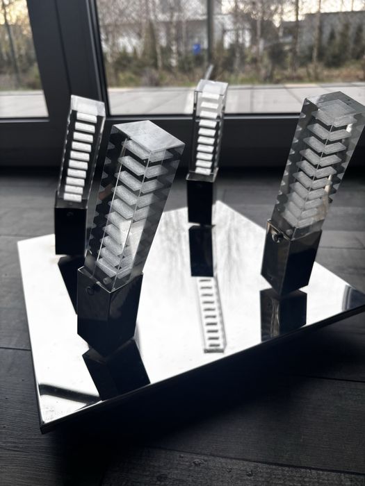 Lampa elegancka sufitowa 4 punktowa idealna glamour wisząca