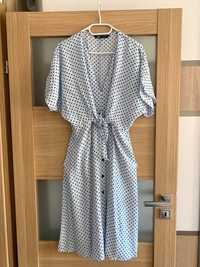 Sukienka zara w grochy midi s 36