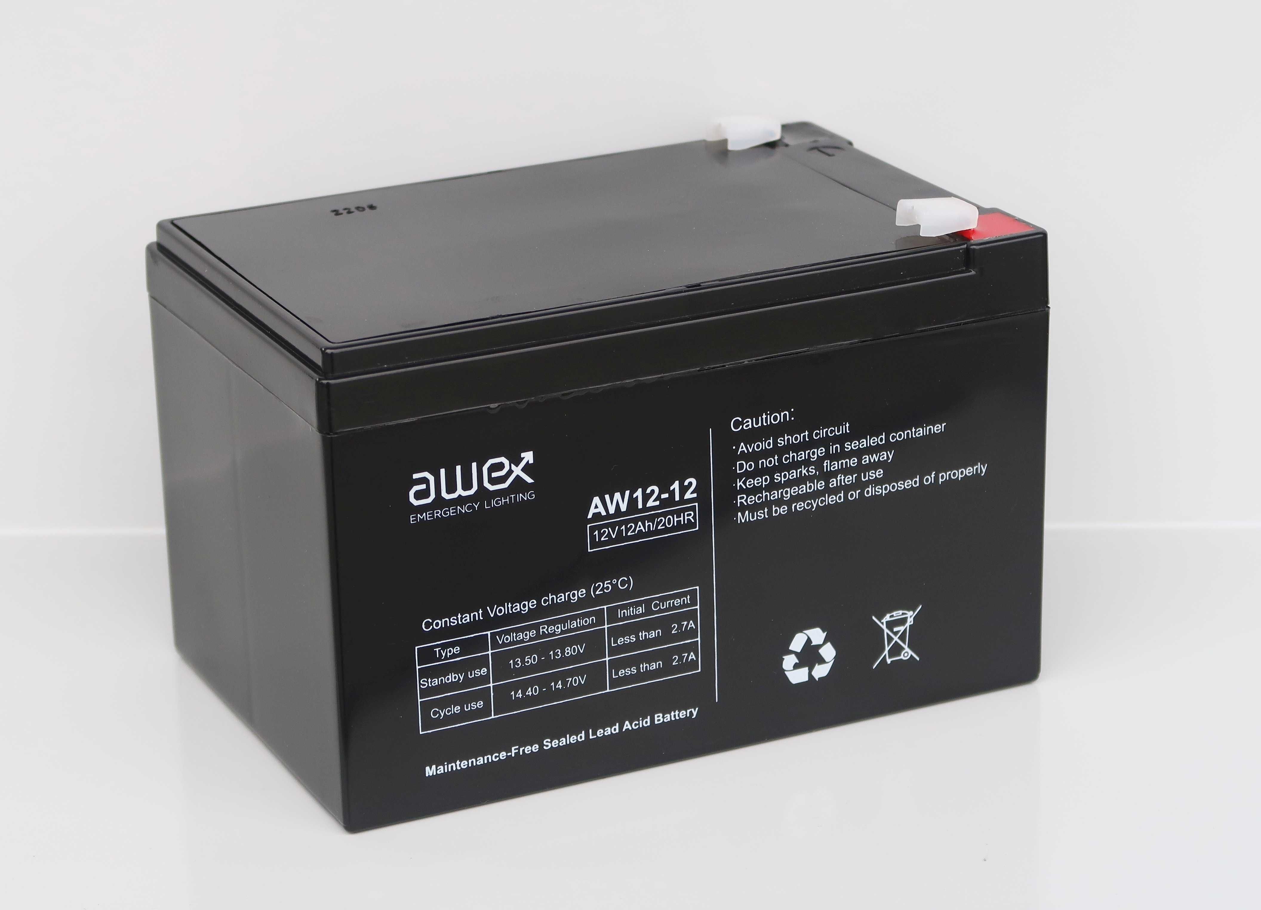 3x akumulator AGM GEL 12Ah 12V – do ciągników elektrycznych - NOWE