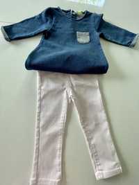 Spodnie koszulka bluzka Tape a loeil 96 cm 3 latka