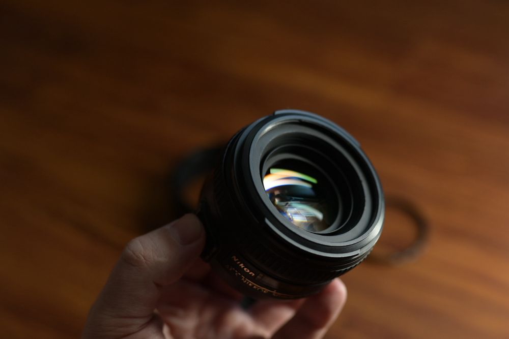 Nikon 50mm f/1.4G з захисним фільтром hoya