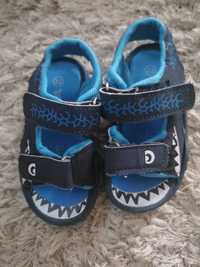 Sandały sandałki niebieskie chłopięce 22