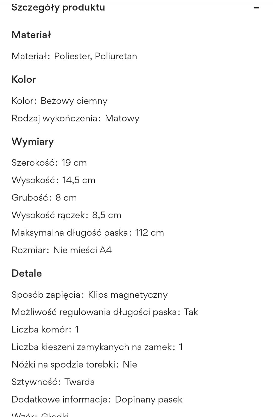 Eva Minge brązowa mała torebka damska