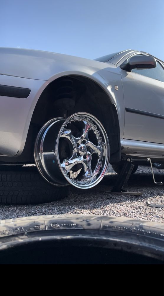 Диски Хром різноширокі Keskin KT7 5x100 R17 8J/9J_VW Audi Skoda Subaru