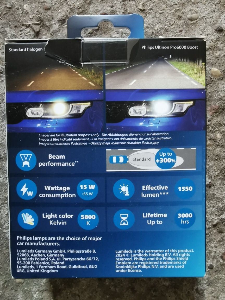 Żarówki h7 Led Philips px26d
