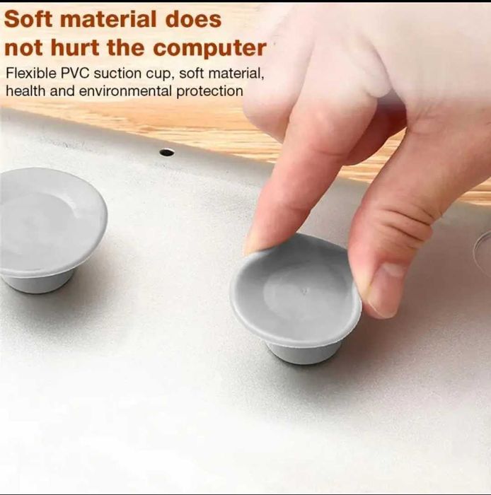 Подставка,ножки под ноутбук,клавиатуру,на присосках,силикон