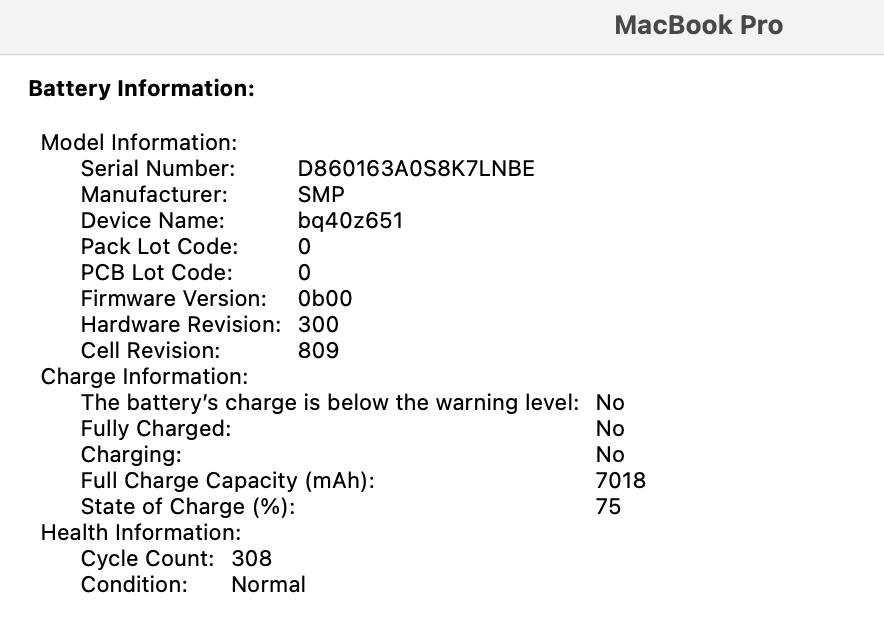 Macbook Pro 2019 Model