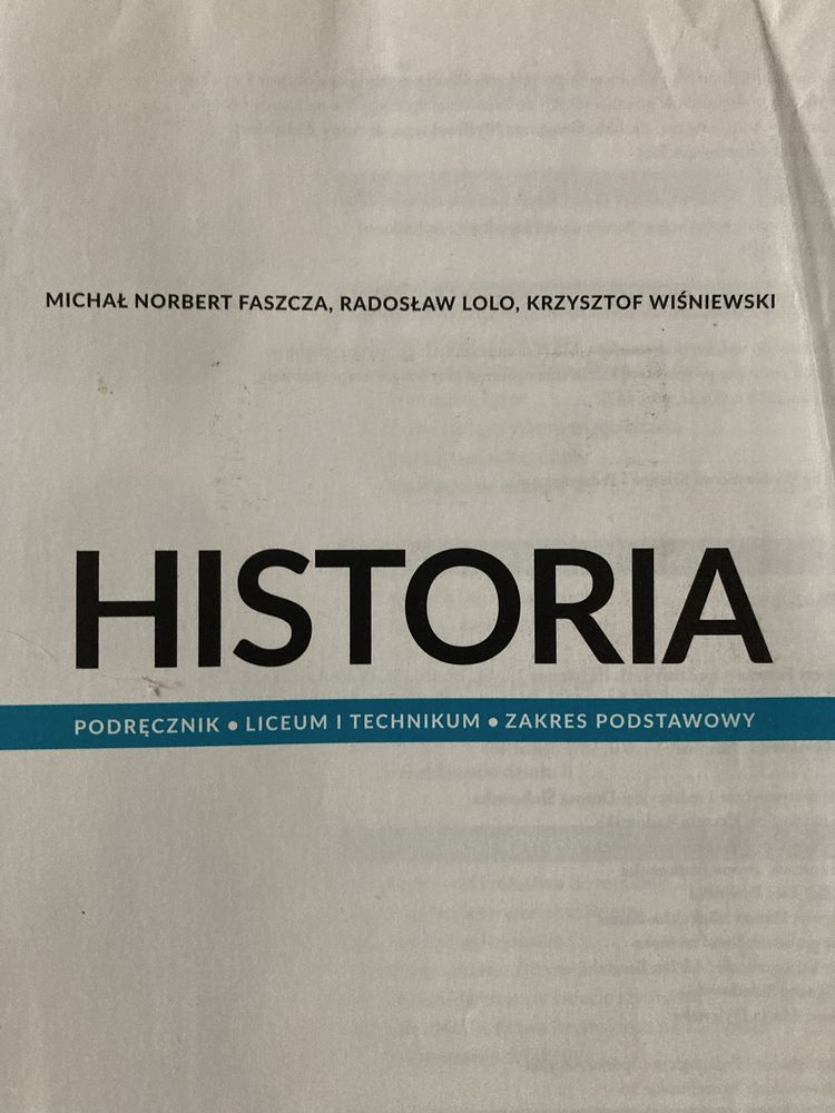 Historia klasa 1 liceum technikum -podręczniki szkolne