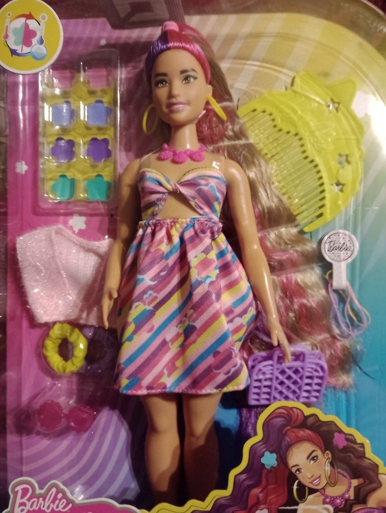 Lalka Barbie totally hair nowa