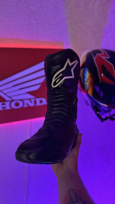 Срочно! Мотоботы alpinestars smx s black