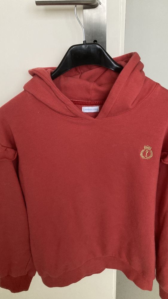 Sweatshirt Lanidor coral com folhos nos ombros