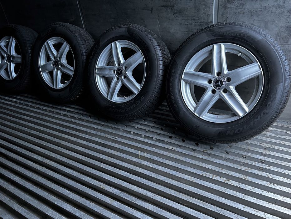 Alufelgi R17 5x112 Mercedes GLC GLB ML GLK Opony Zimowe 235/65/17