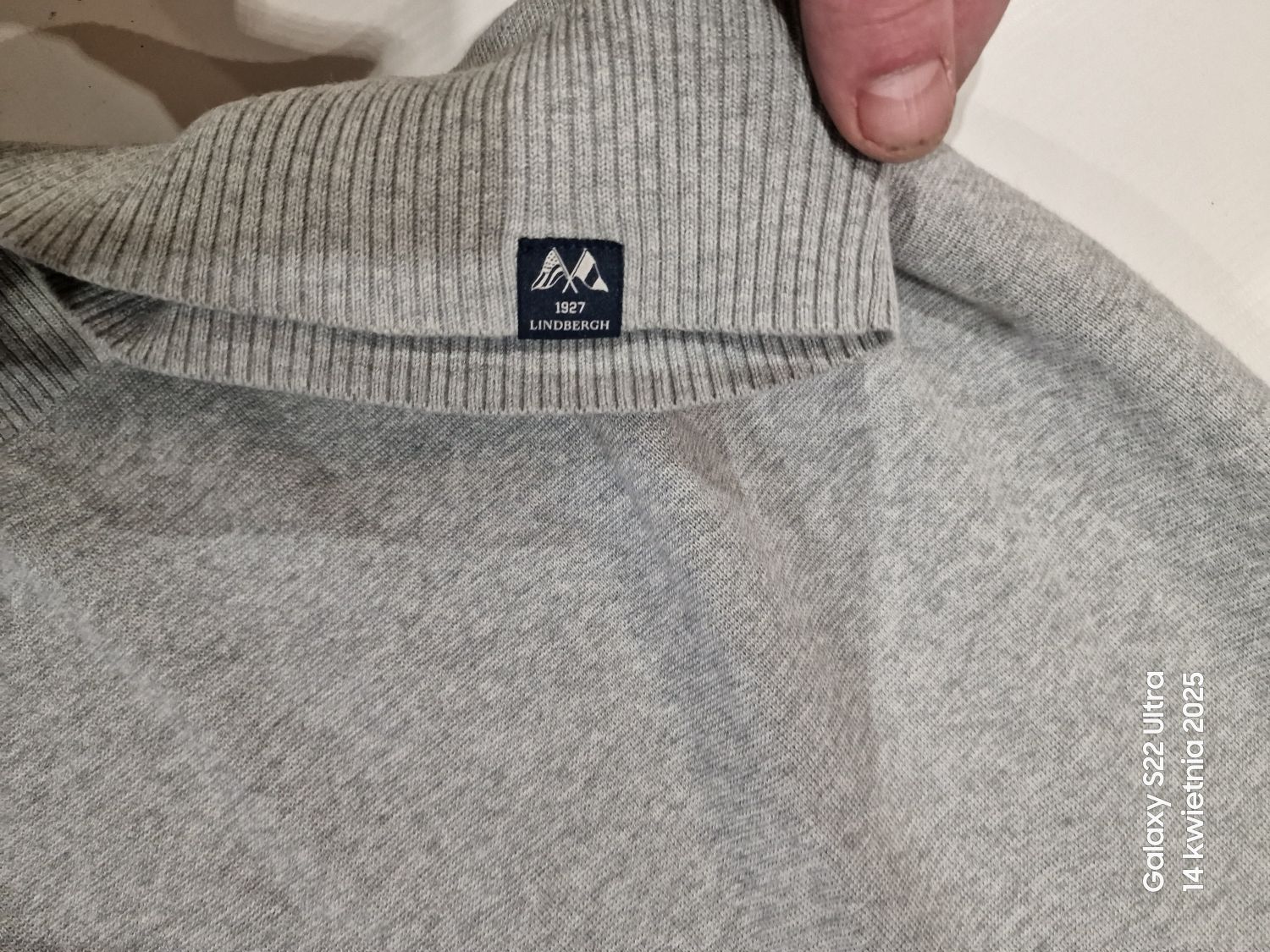 Sweter Lindbergh elegancki roz,S,34,46,m z Okrągły dekoltem