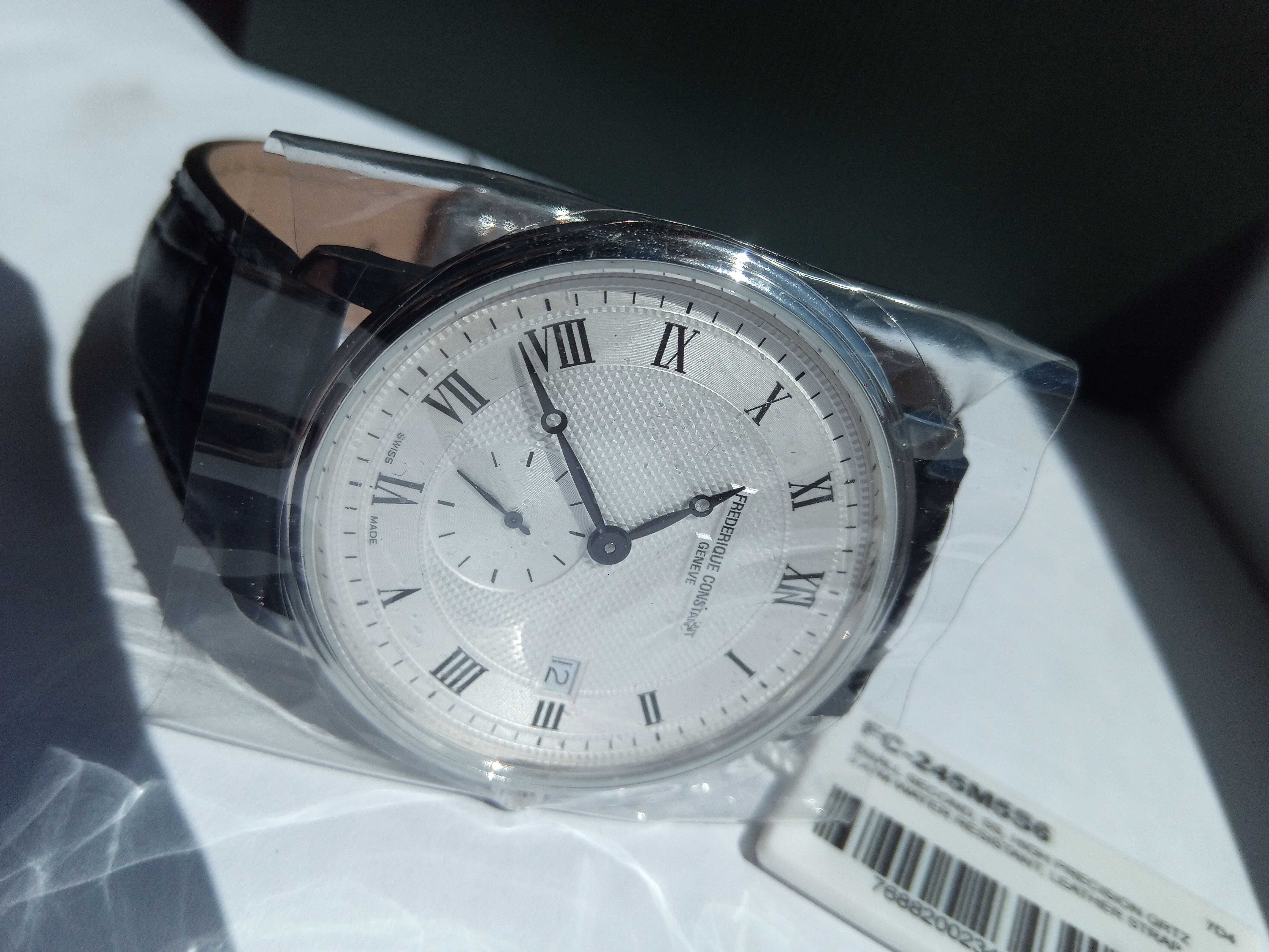 Швейцарские мужские часы Frederique Constant Женева, сапфир, РРЦ $1495
