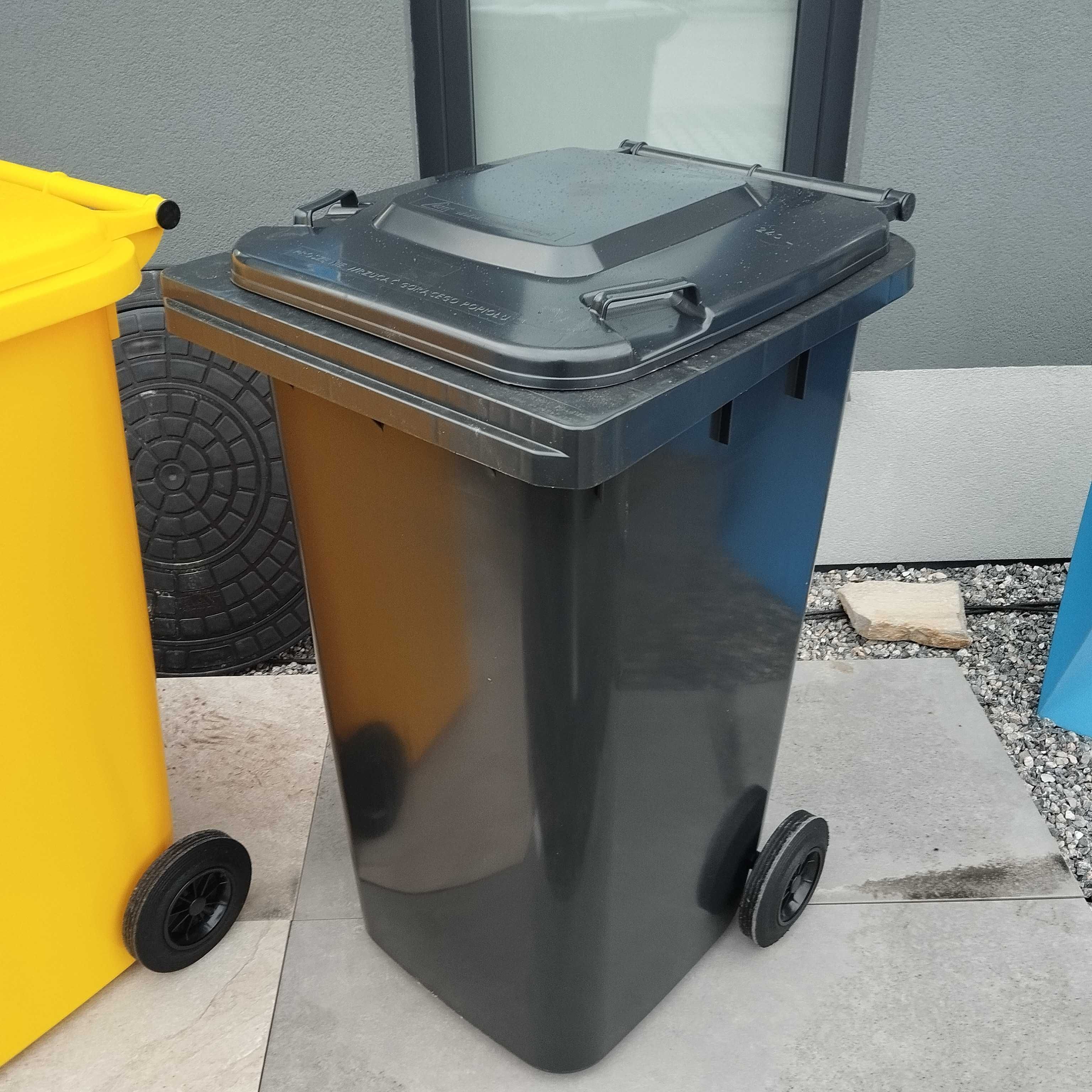 Pojemnik na odpady kosze Weber solidny 120l 240l mocny kubeł na śmieci