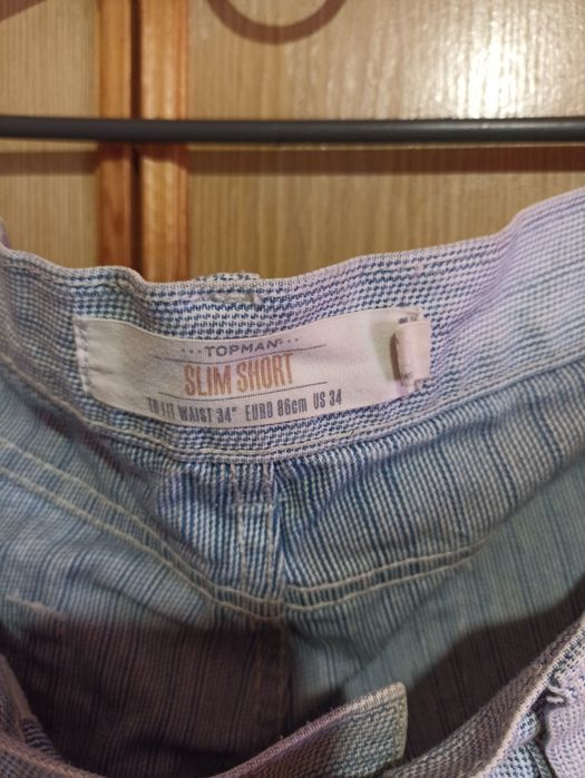 Шорты джинсовые Top Man,Waist 34"86 см,Euro 86 см,US 34