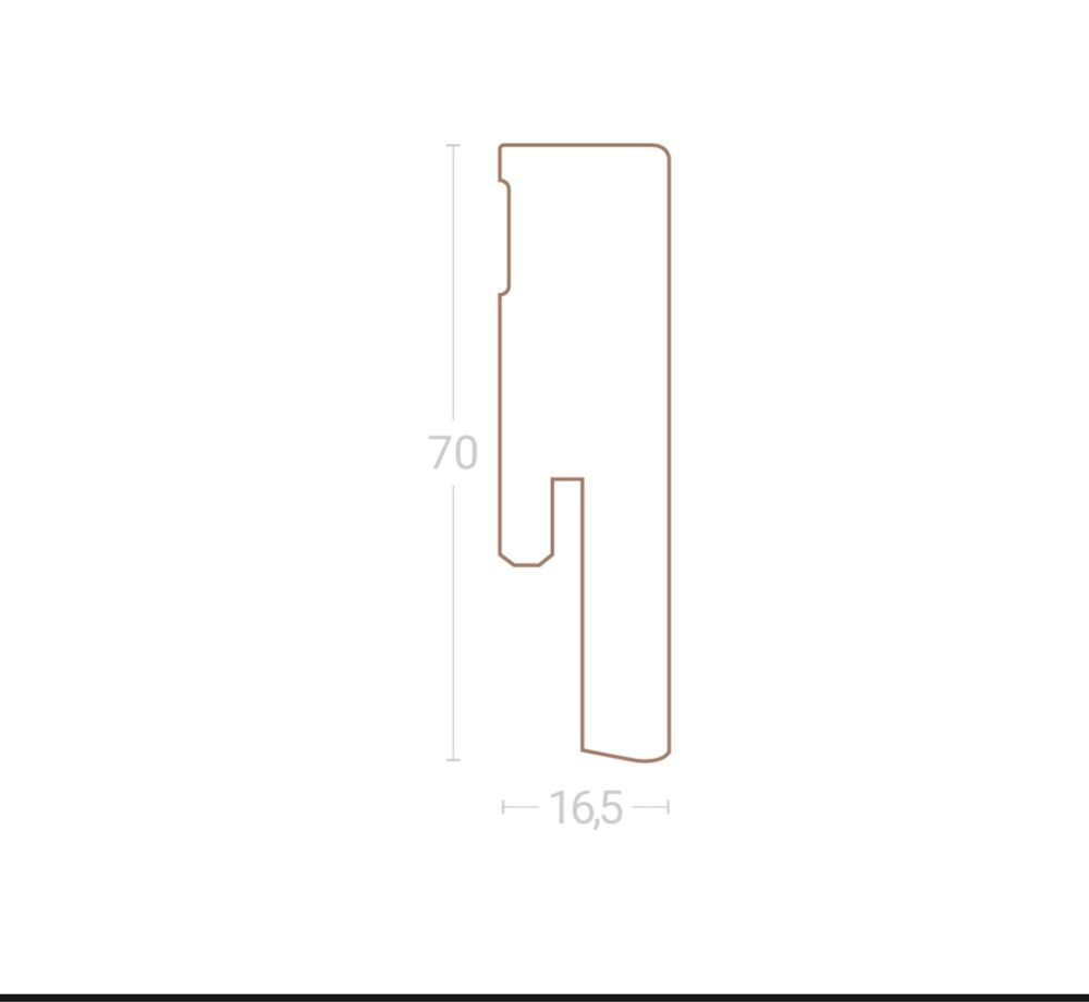 Listwa przypodlogowa czarna 7szt /2,2mb szt