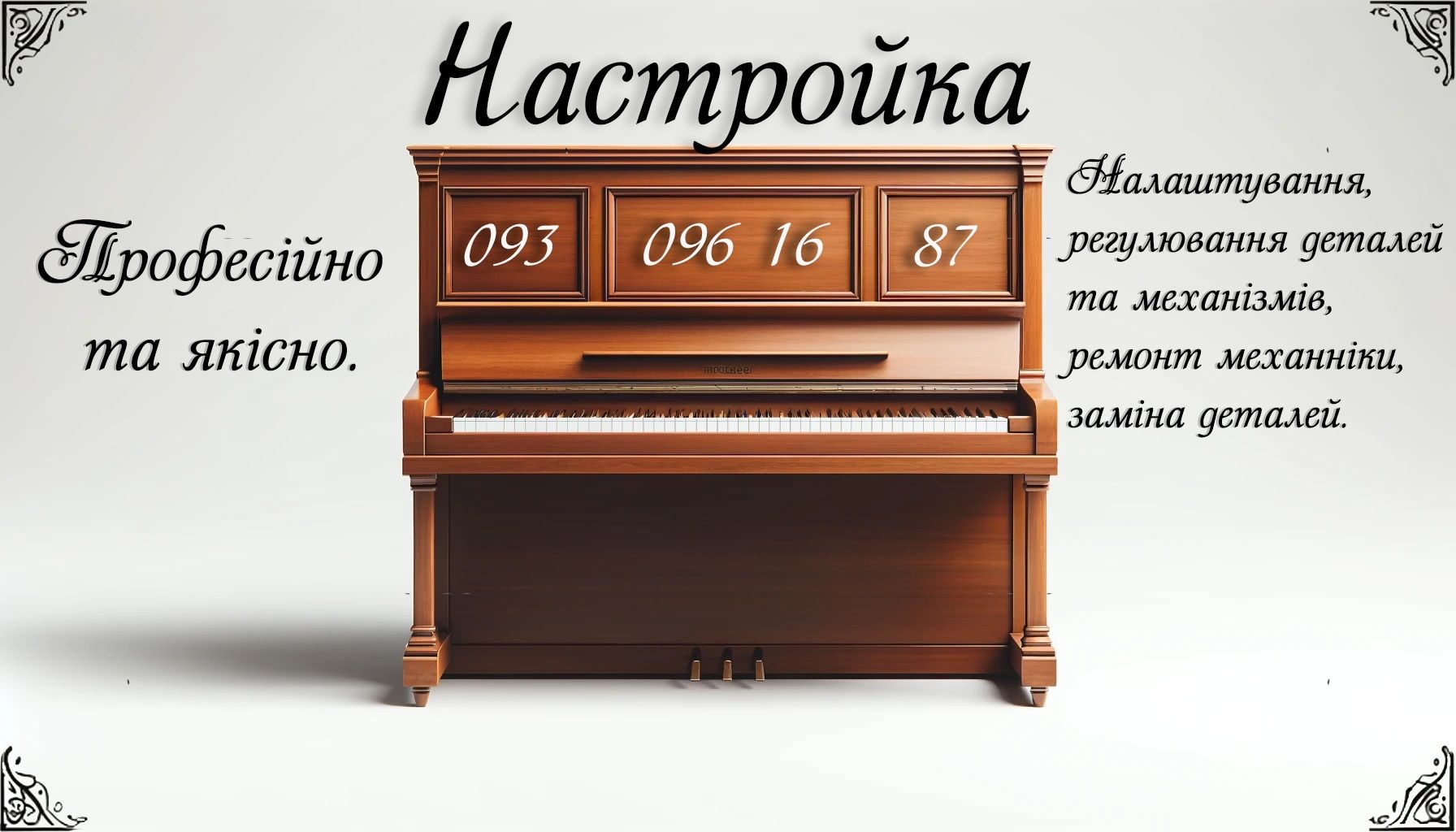 Настройка Фортепіано (Піаніно)