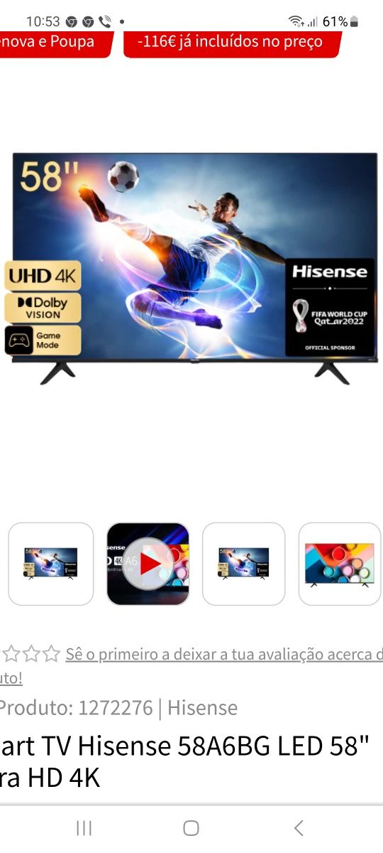 Smart tv hisense