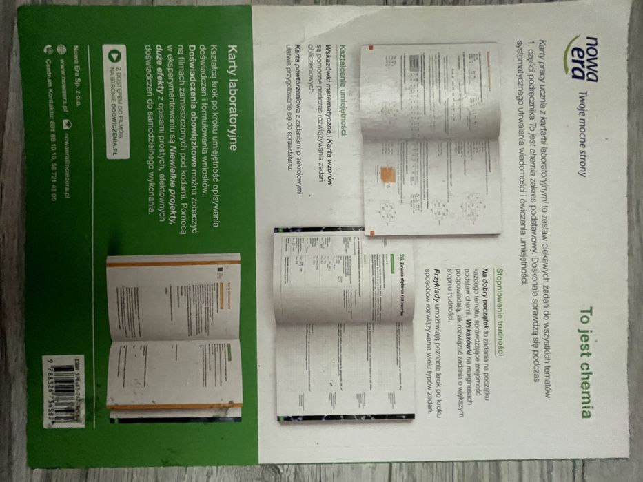 Karty pracy Chemia klasa 1