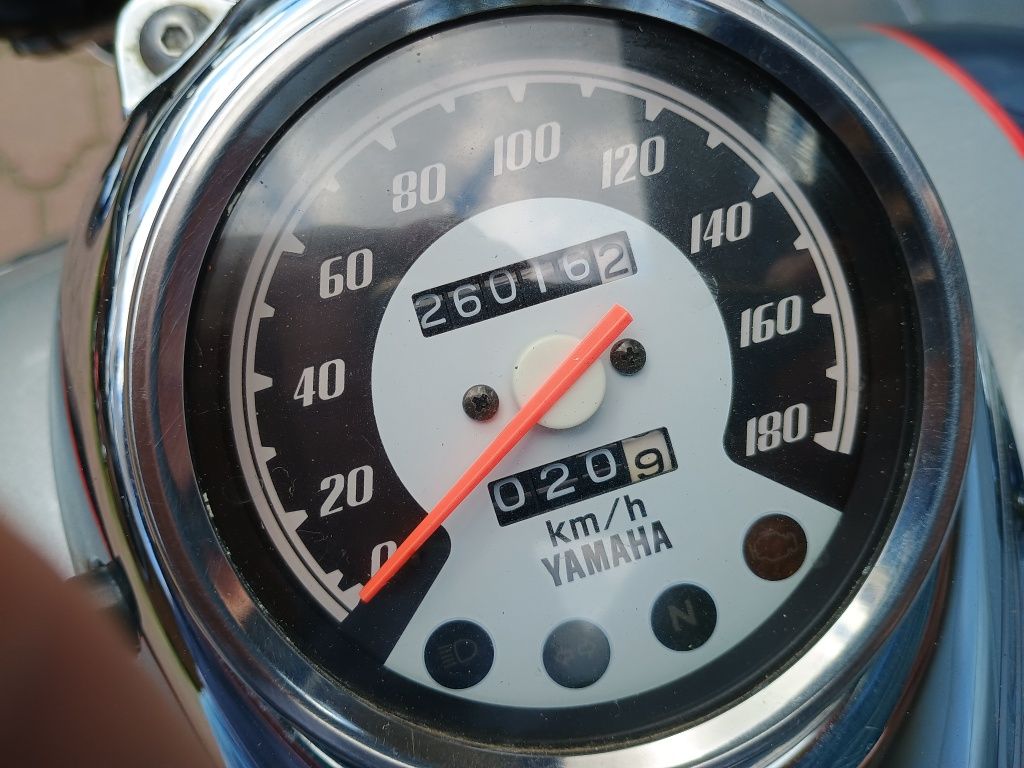 Yamaha Drag Star 650, Niski przebieg, sakwy, szyba