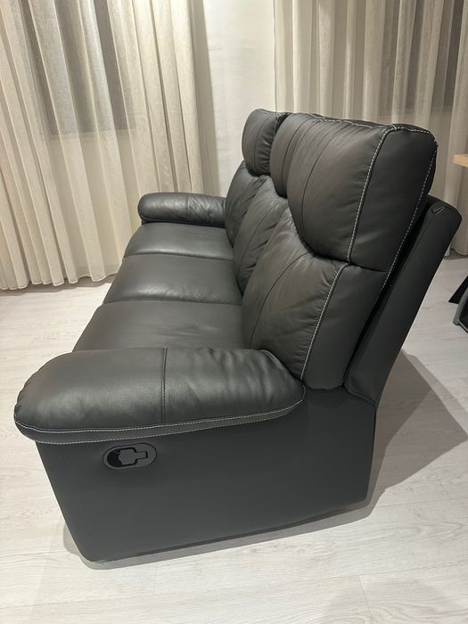 Sofa Relax 3 lugares em Pele Sharona | estado novo