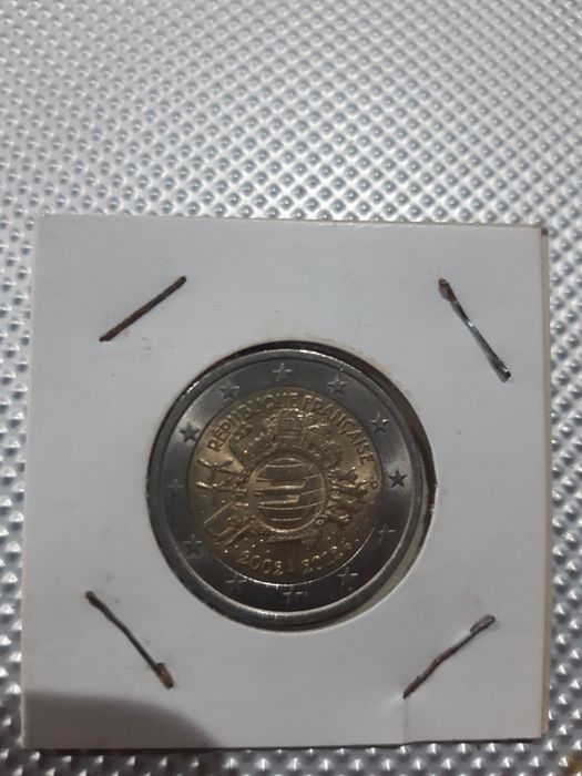 Moeda 2€ França 10' anv. Euro 2012