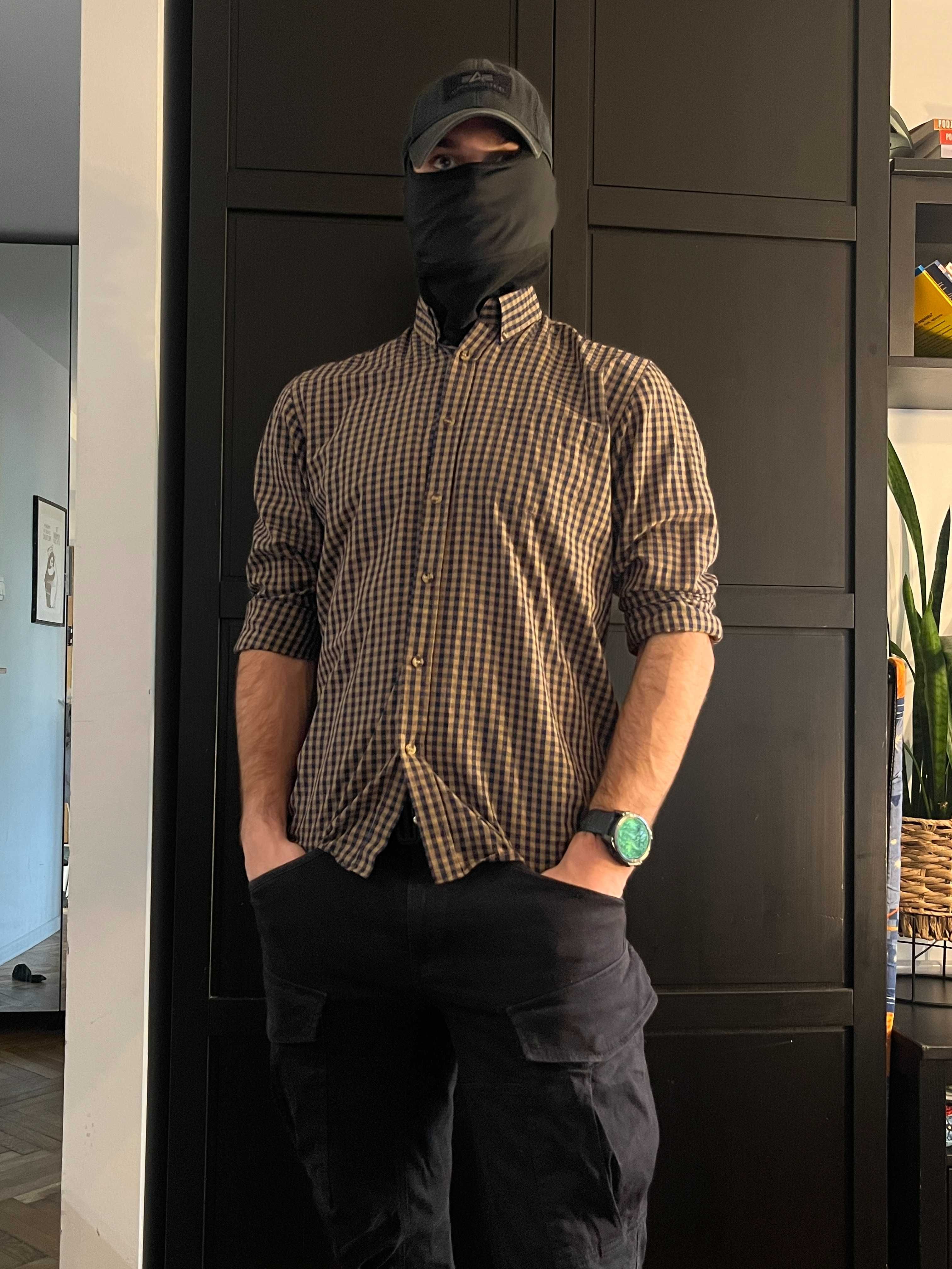 Koszula button down w kratke r. "M" 91-102cm