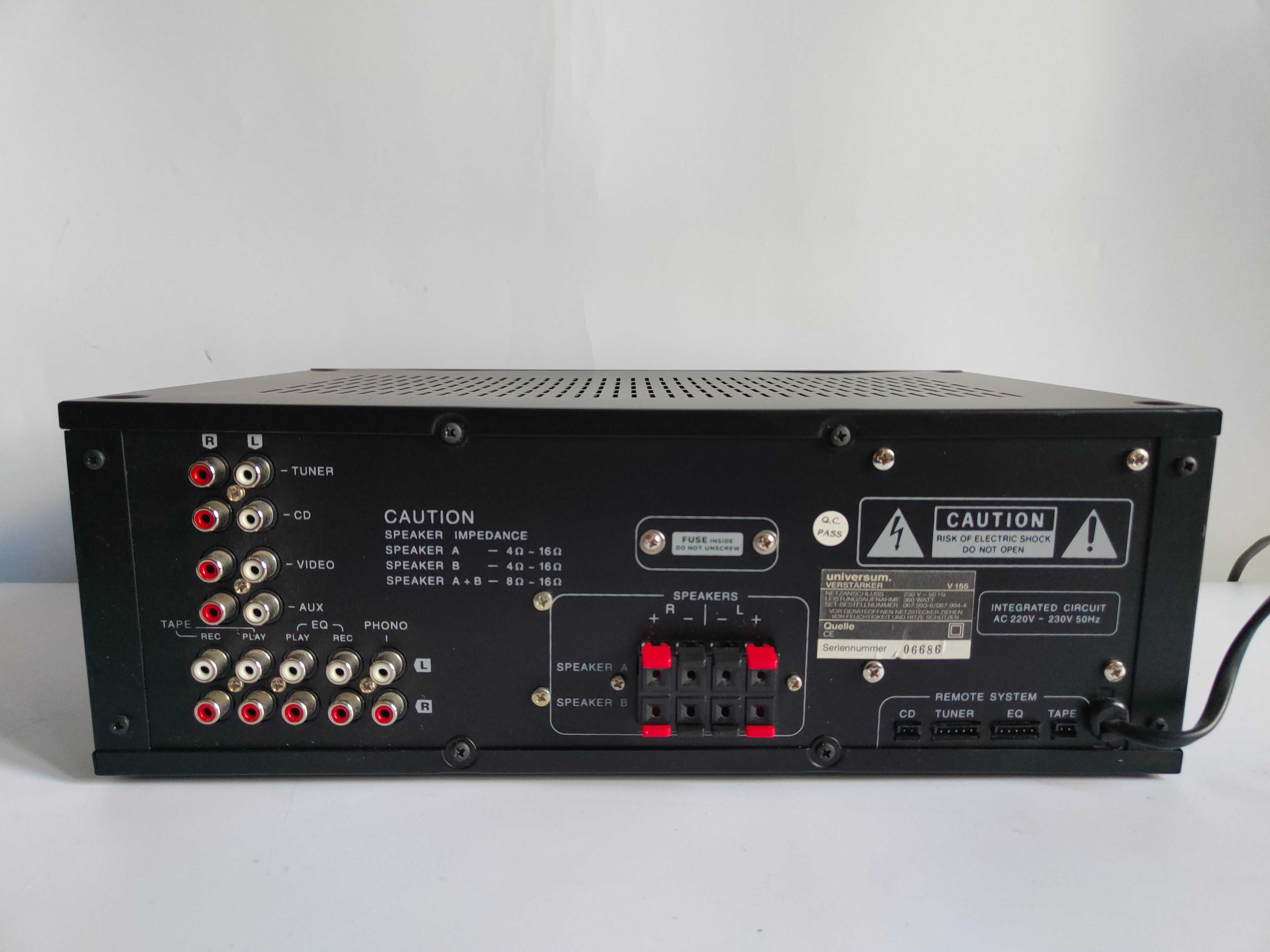 Wzmacniacz stereo Universum V-155 uszkodzony