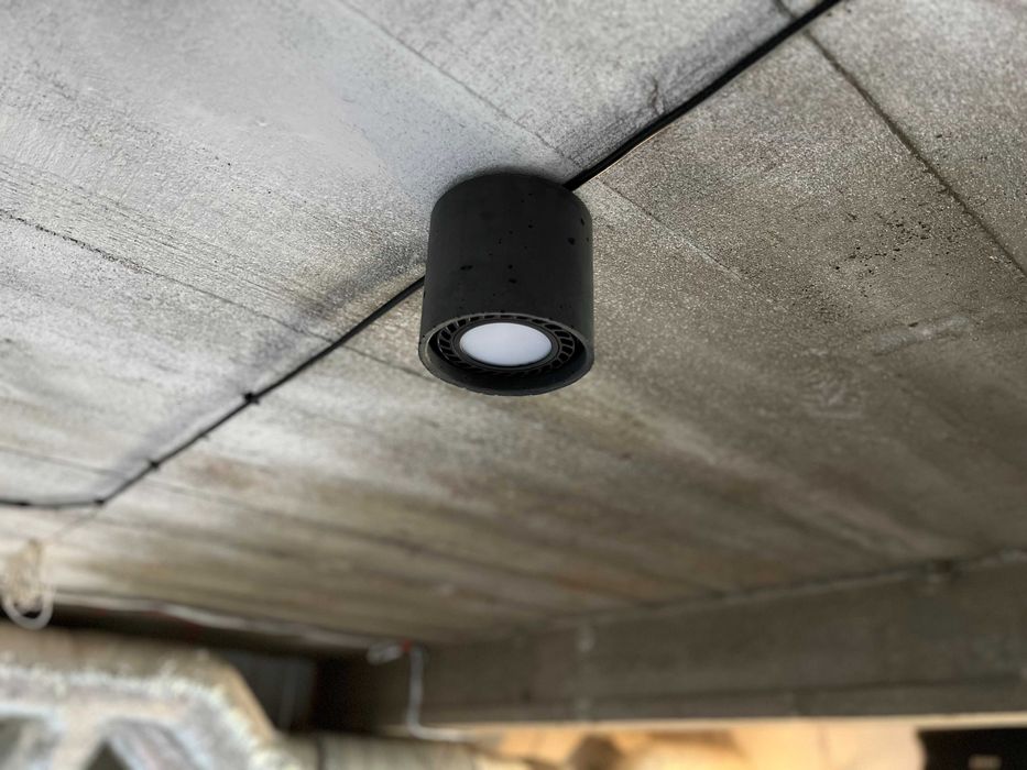 Downlight loftstyle handmade Concrete lampa betonowa - antracyt