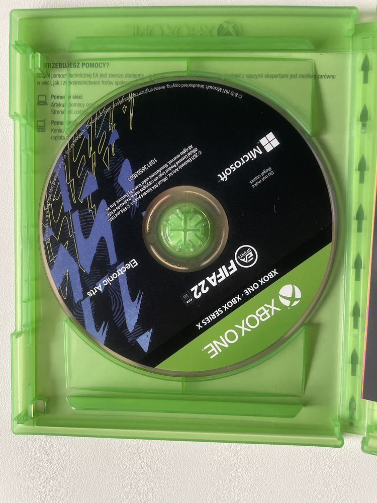 Fifa 22 PL xbox one xbox series x dvd pudelko idealny stan