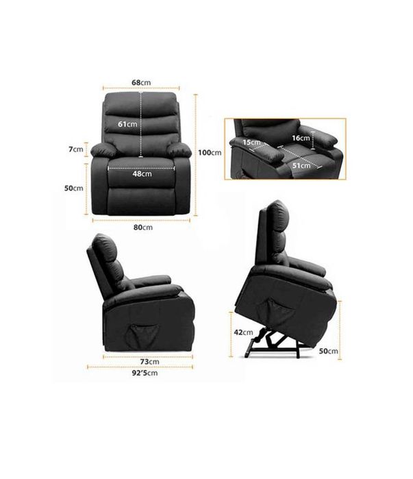 Cadeira de relaxamento de massagem elétrica Gridinlux Elevation