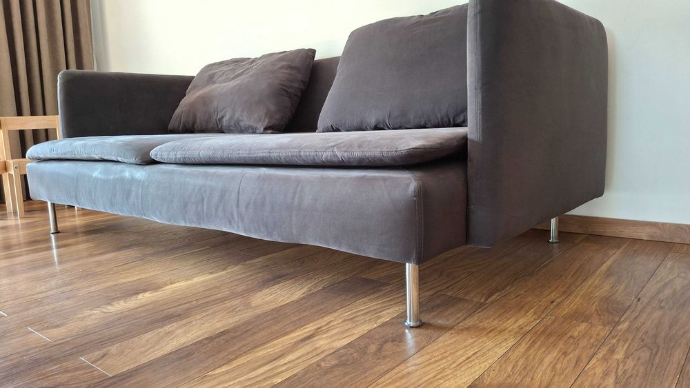 SÖDERHAMN Sofa 3-osobowa, średnioszary
