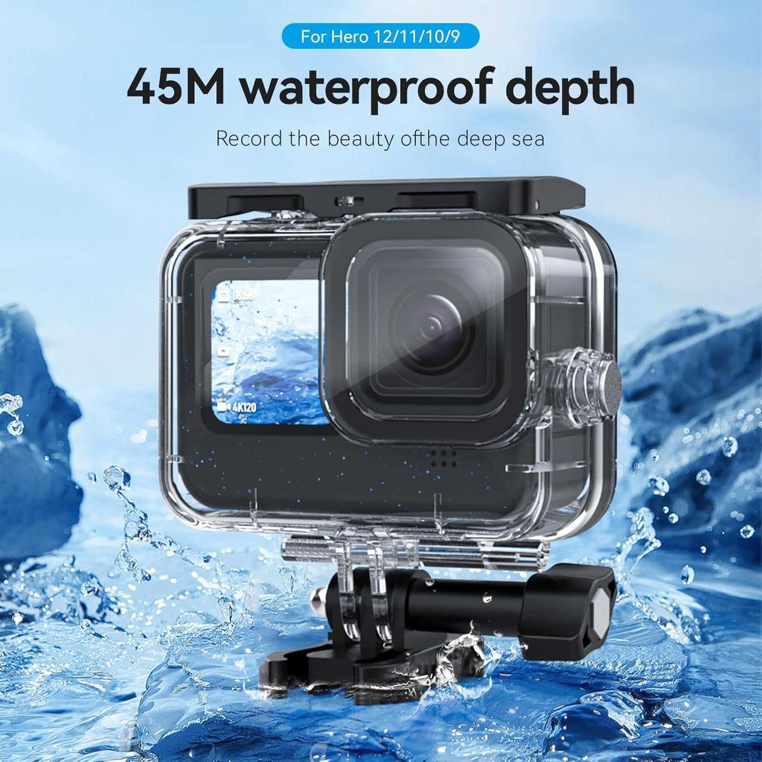 TELESIN Wodoszczelna obudowa 60 m do GoPro Hero