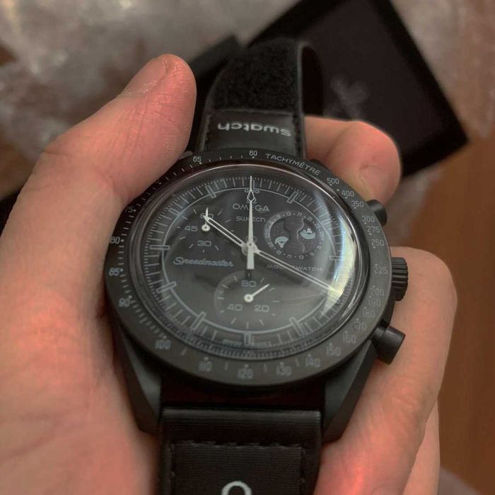 Omega Swatch Czarny Snoopy SO33B700 - czarny, natychmiast do noszenia