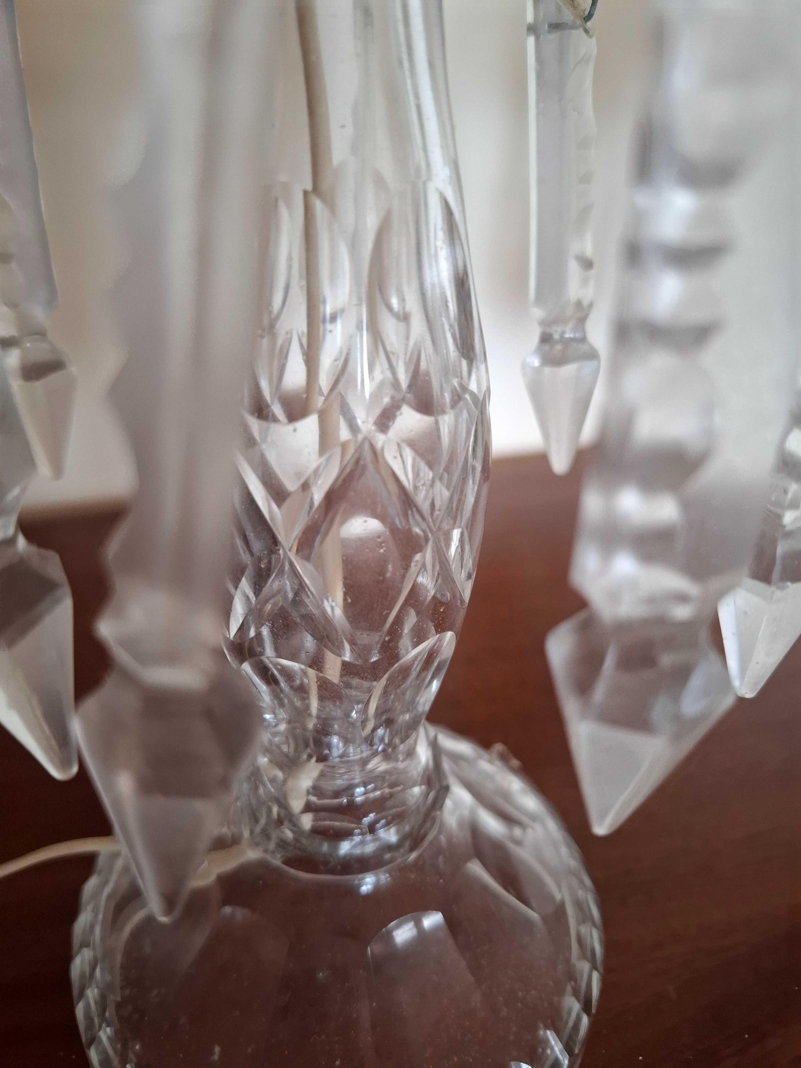 Candeeiros vintage em cristal