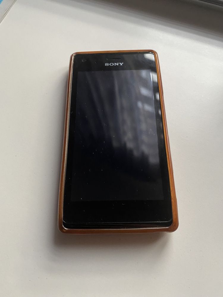 Telefon Sony Xperia M czarny etui