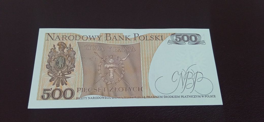 500 zł banknot PRL stan UNC