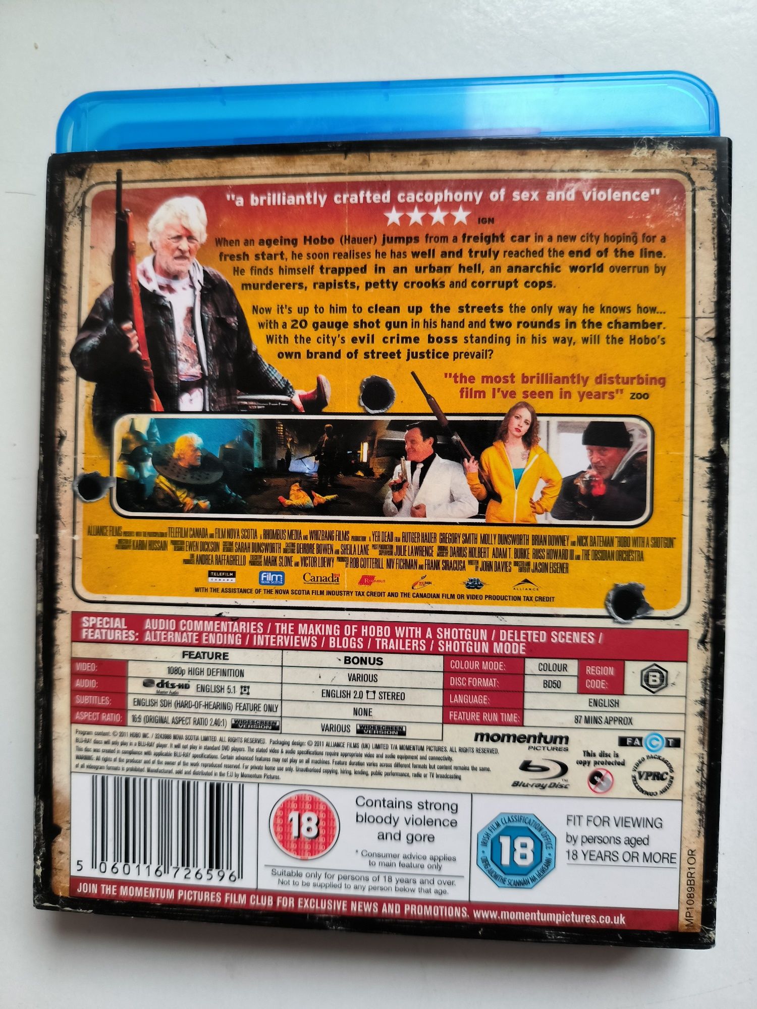 Hobo with a Shotgun -bluray