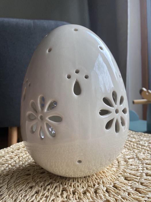 Ażurowe jajko, ceramika Bolesławiec