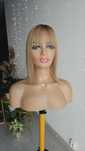 Tupet z włosów naturalnych topper Asia piaskowy blond z odrostem 38 cm