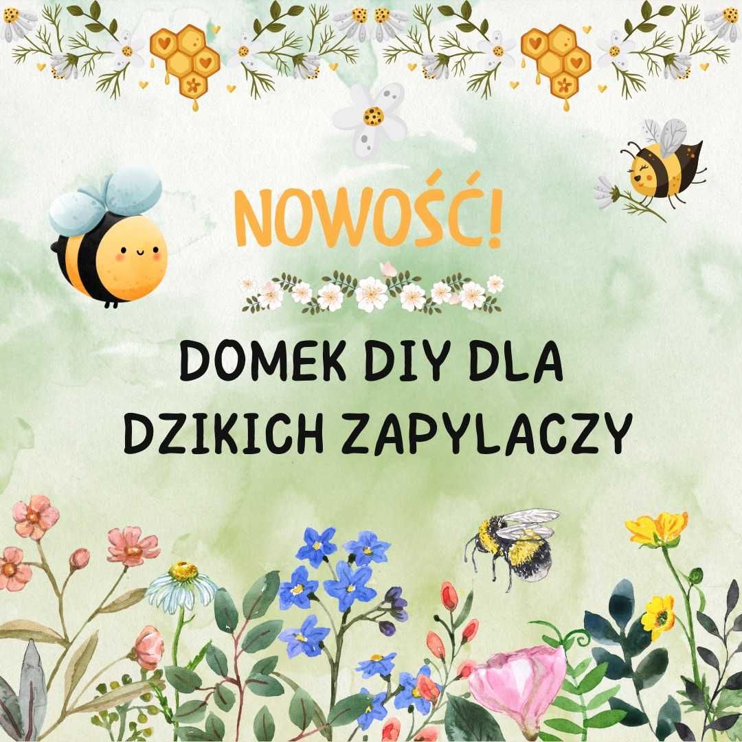 Domek dla owadów DIY1 żółty do samodzielnego złożenia