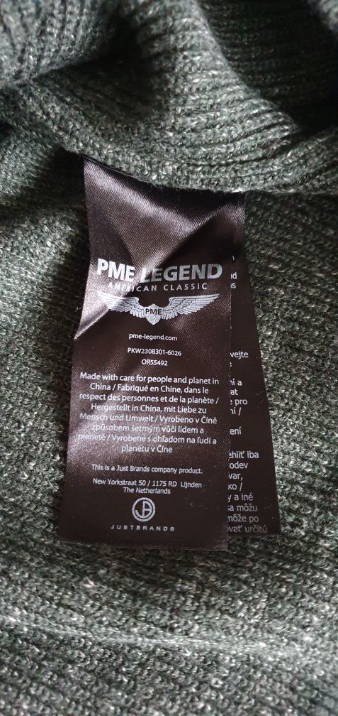 Sweterek PME LEGEND ciemnozielony rozmiar 3XL stan bardzo dobry