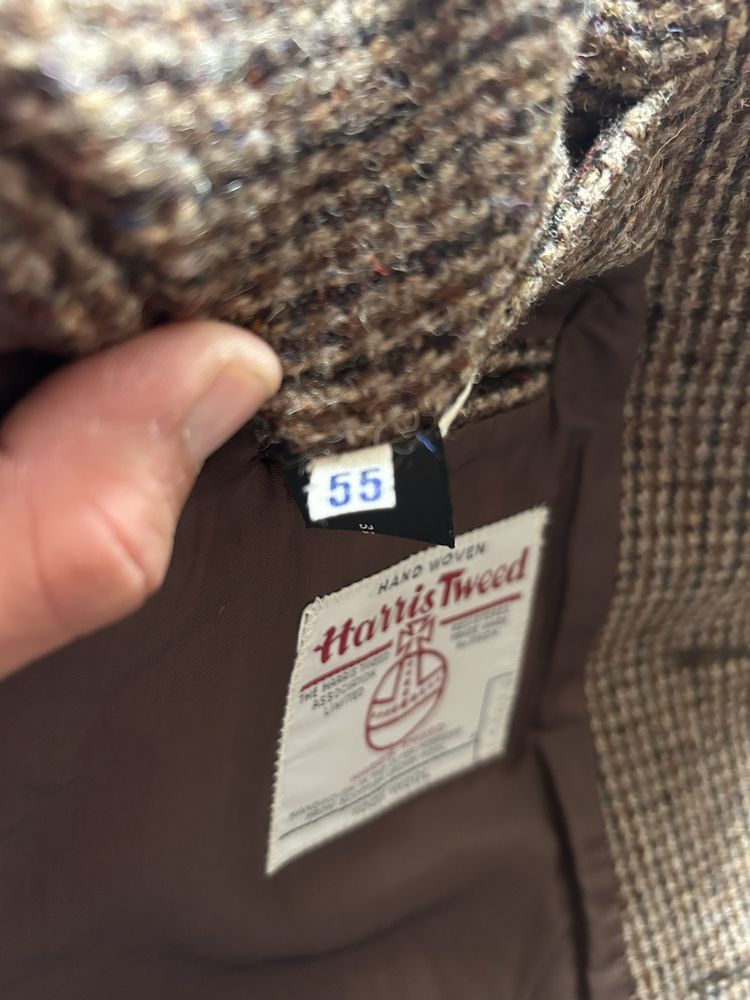 Oryginalna marynarka Harris Tweed – 100% wełna, Made in Scotland