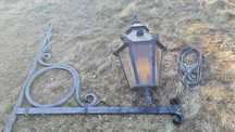 Lampa Uliczna Gazowa Antyk Kuta Stal Handmade