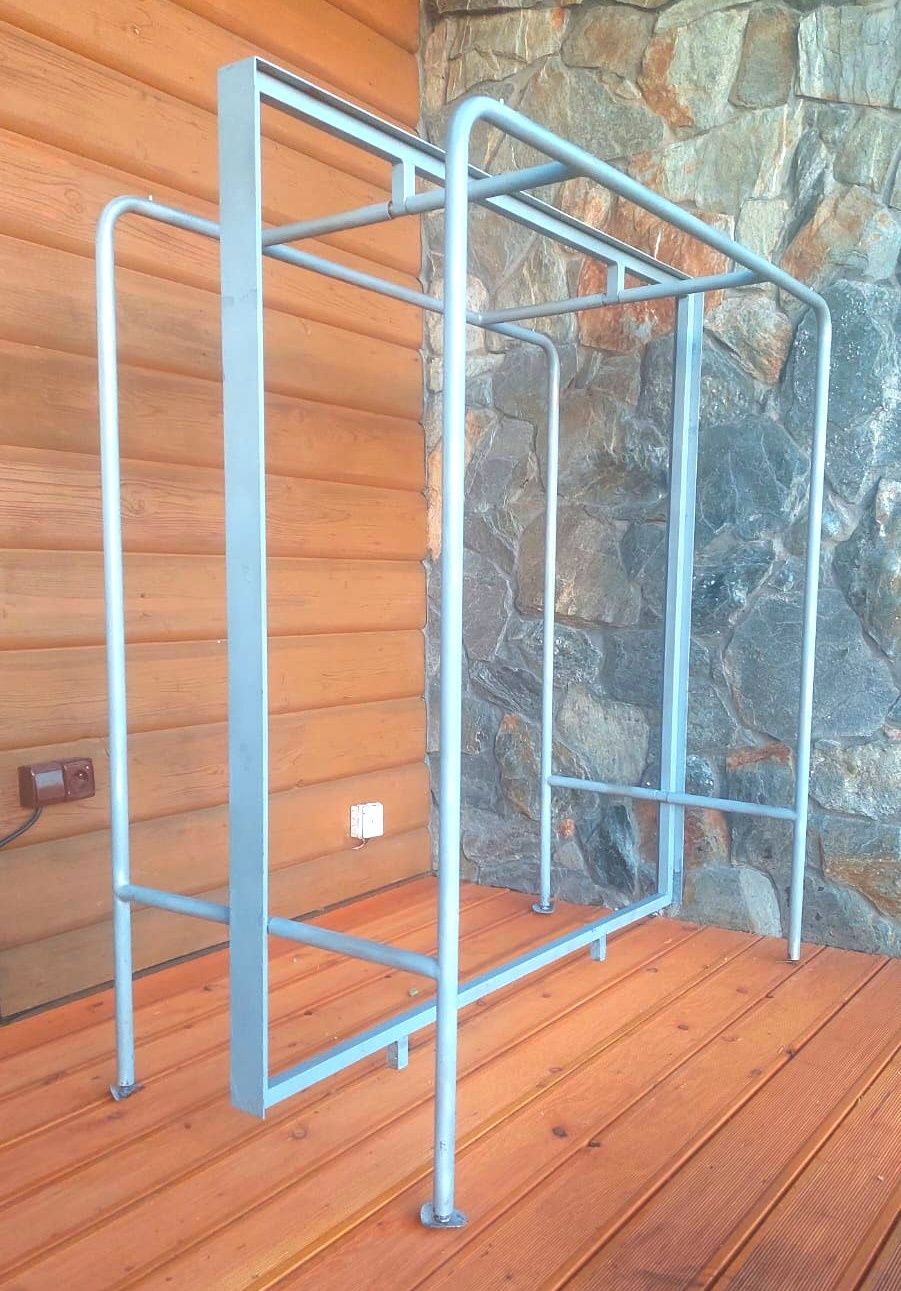 -60%  Gondola, stojak dwustronny wieszak odzieży  garderoba sklep
