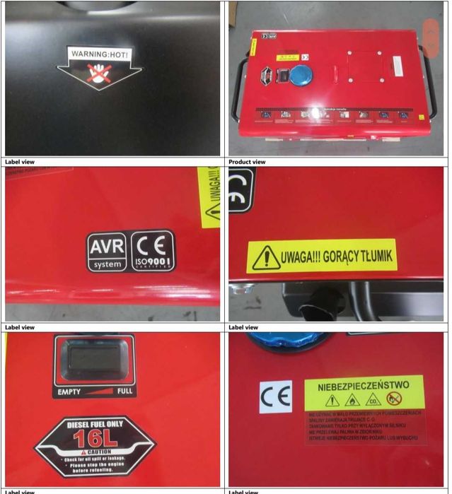 Agregat prądotwórczy z systemem ATS automat , Moc  9.5 KVA fv.   PL