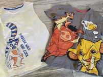 2 koszulki t shirt rozm 110 król lew pumba