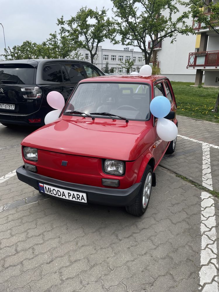 Fiat 126p Auto do ślubu sesja wesele komunia wynajem