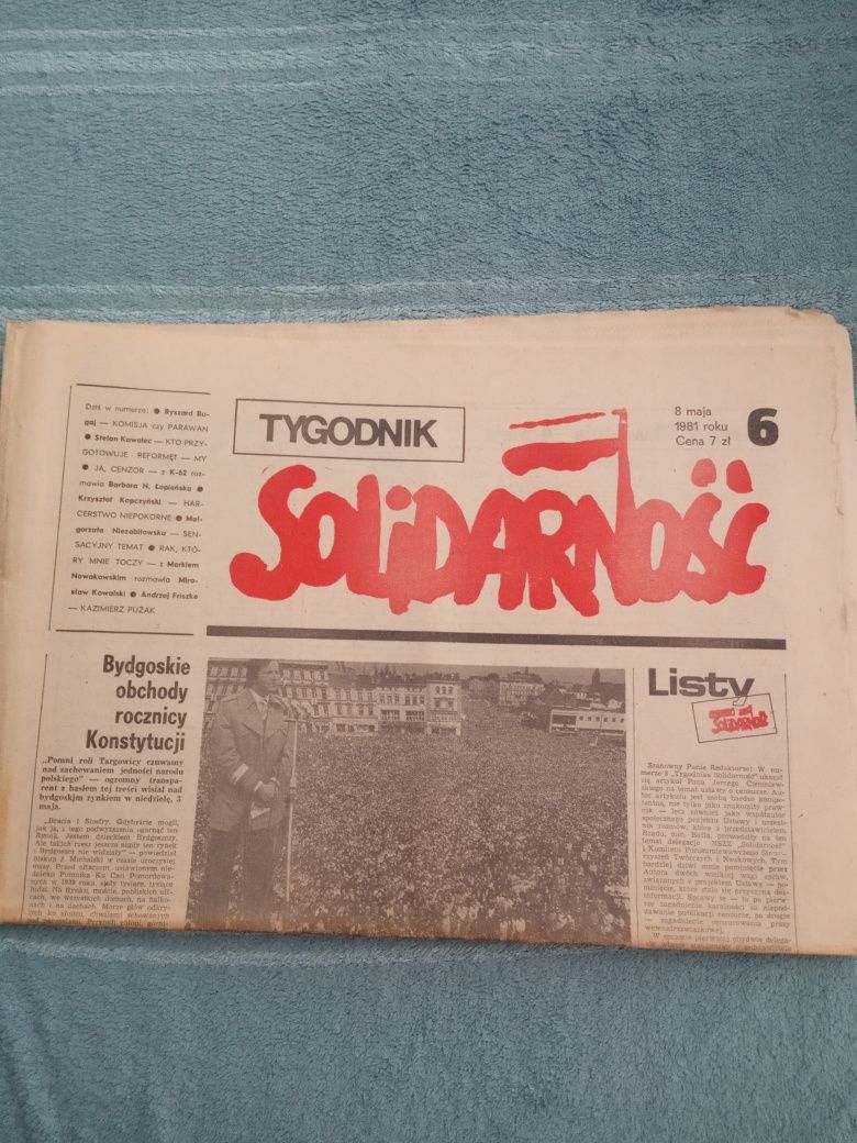 Archiwalny tygodnik gazeta Solidarność nr. 6 z 1981 roku